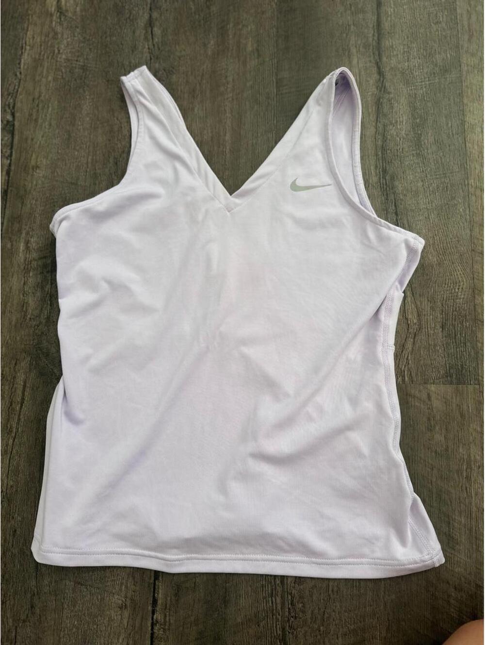 Nike Women's Purple and White Vests-tanks-cami
